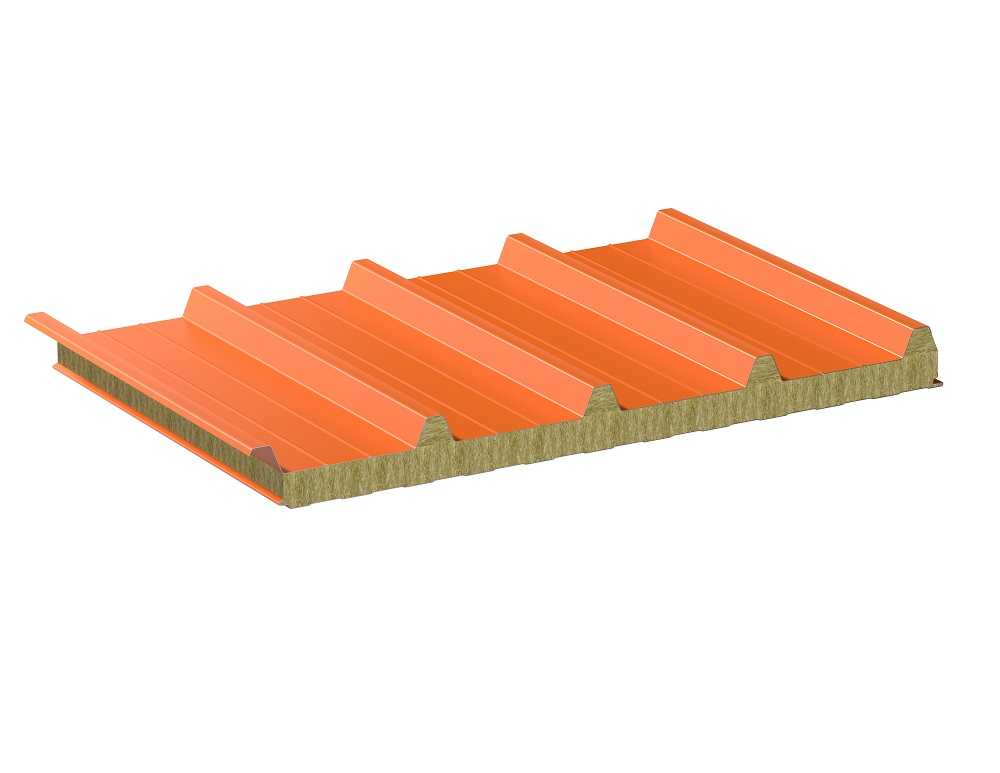 Кровельные сэндвич-панели с минеральной ватой