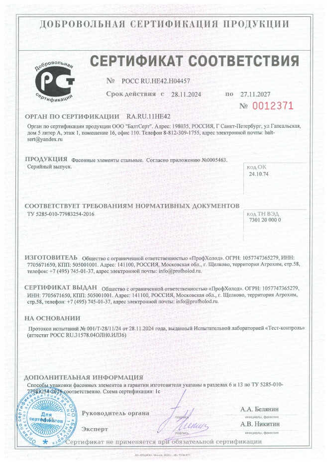 Сертификат соответствия на ФЭ